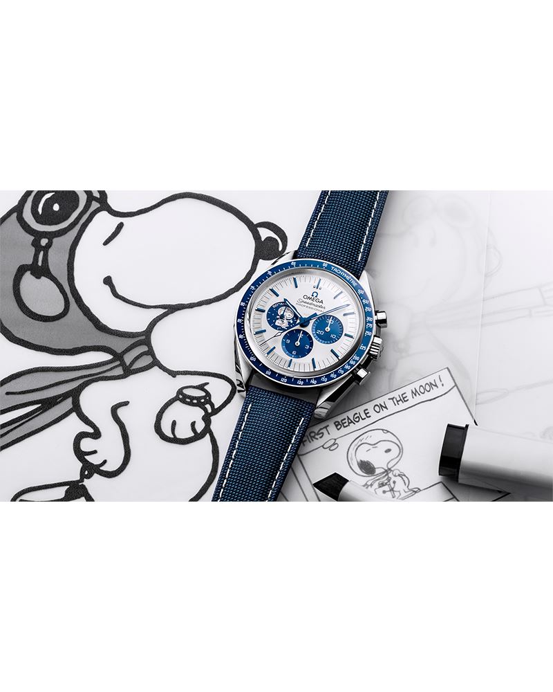 Speedmaster Série de aniversário Snoopy Award +Caixa e Certificado